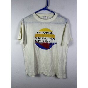 True Vintage Sunland Run Marathon 1980s  Men's Sz M Thin